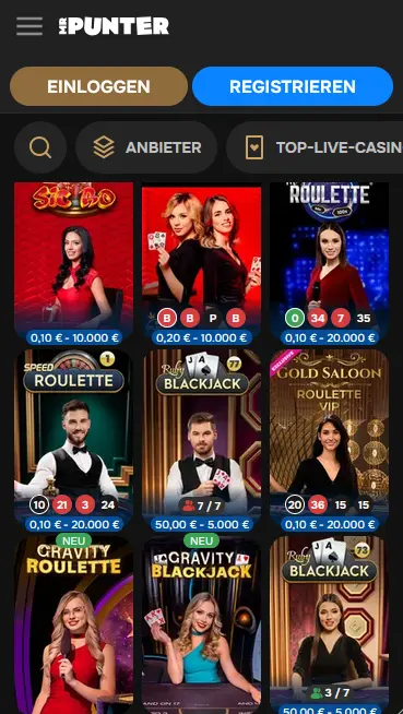 MrPunter App Vorschau