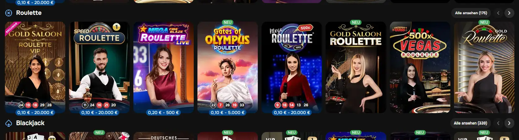Live-Roulette-Tisch bei MrPunter